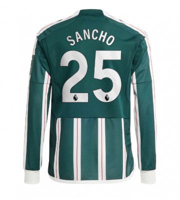 Maillot de foot Manchester United Jadon Sancho #25 Extérieur 2023-24 Manche Longue